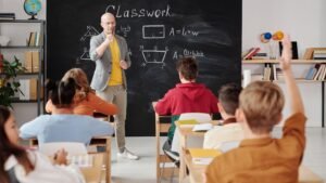 Student choosing the right math hub